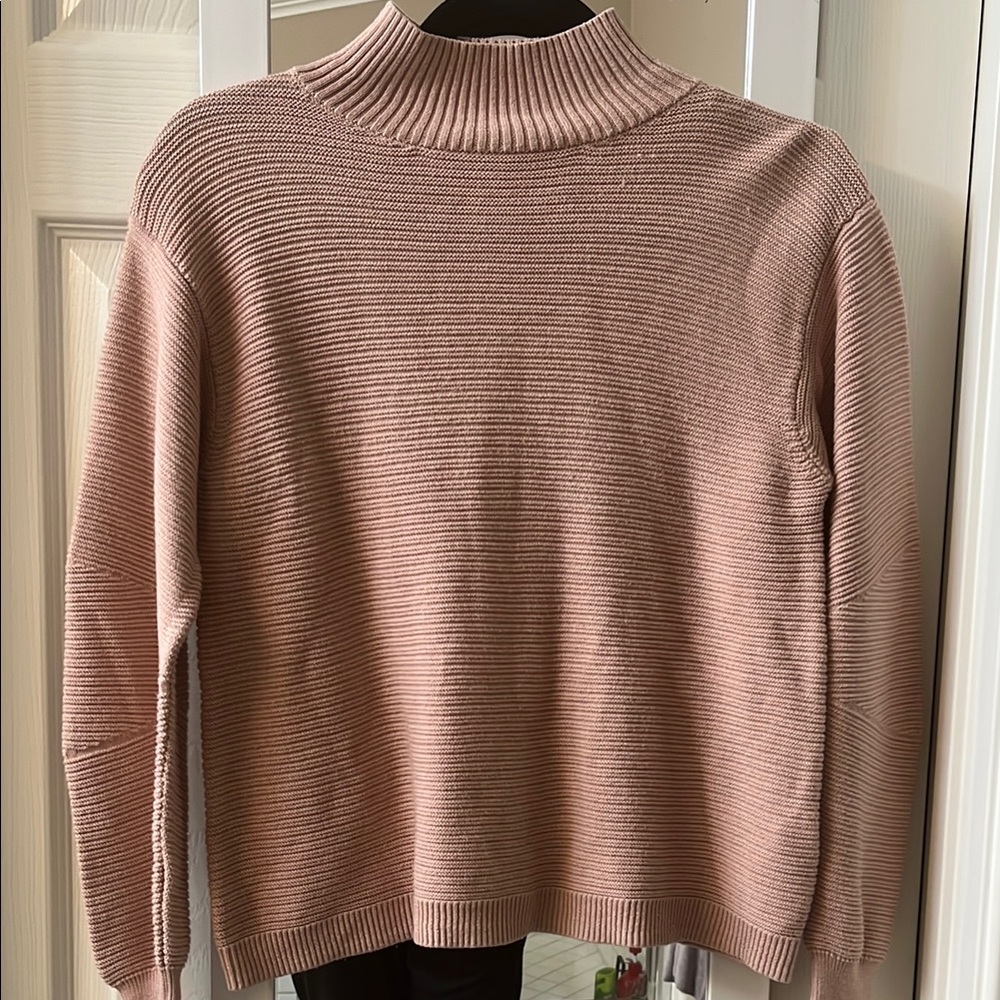 Women's Ribbed Pink Sweater Top shop